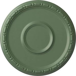 imageEkena Millwork Medea Ceiling Medallion Flash CopperAthenian Green Flat Finish