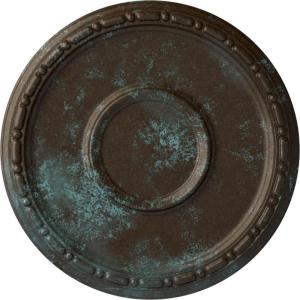 imageEkena Millwork Medea Ceiling Medallion Flash CopperBronze Blue Patina Metallic Series