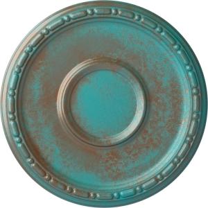 imageEkena Millwork Medea Ceiling Medallion Flash CopperCopper Green Patina Metallic Series