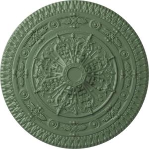imageNaple 375 H x 37 12 W x 338 D Ceiling MedallionAthenian Green Flat Finish