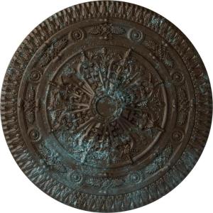 imageNaple 375 H x 37 12 W x 338 D Ceiling MedallionBronze Blue Patina Metallic Series