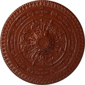 imageNaple 375 H x 37 12 W x 338 D Ceiling MedallionFirebrick Flat Finish