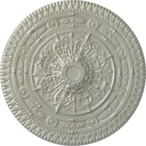 imageNaple 375 H x 37 12 W x 338 D Ceiling MedallionFlash Copper Metallic Series