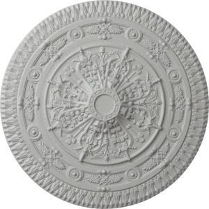 imageNaple 375 H x 37 12 W x 338 D Ceiling MedallionFrost Flat Finish