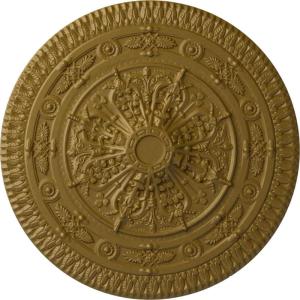 imageNaple 375 H x 37 12 W x 338 D Ceiling MedallionGold Rush Metallic Series