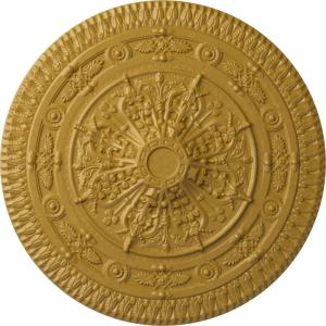 imageNaple 375 H x 37 12 W x 338 D Ceiling MedallionIridescent Gold Metallic Series