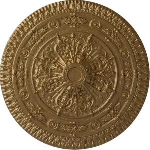 imageNaple 375 H x 37 12 W x 338 D Ceiling MedallionPale Gold Metallic Series