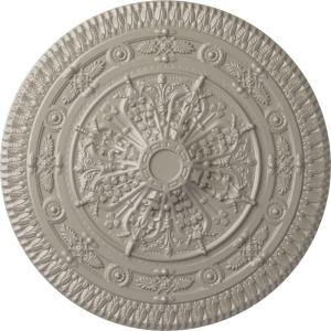 imageNaple 375 H x 37 12 W x 338 D Ceiling MedallionPearl White Metallic Series
