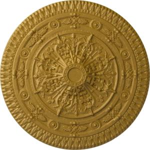 imageNaple 375 H x 37 12 W x 338 D Ceiling MedallionPharaohs Gold Metallic Series