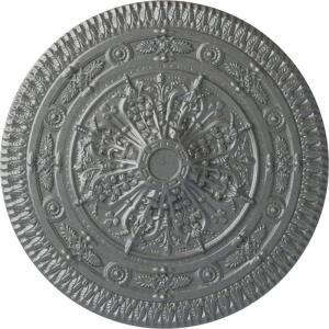 imageNaple 375 H x 37 12 W x 338 D Ceiling MedallionPlatinum Metallic Series