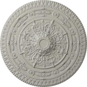 imageNaple 375 H x 37 12 W x 338 D Ceiling MedallionPot of Cream Flat Finish
