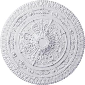imageNaple 375 H x 37 12 W x 338 D Ceiling MedallionPrimed