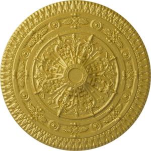 imageNaple 375 H x 37 12 W x 338 D Ceiling MedallionRich Gold Metallic Series