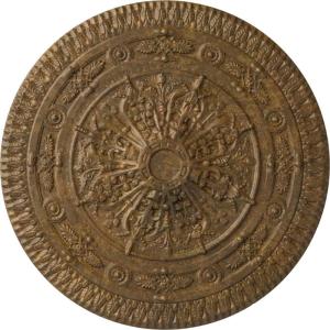 imageNaple 375 H x 37 12 W x 338 D Ceiling MedallionRubbed Bronze Metallic Series