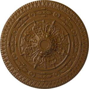 imageNaple 375 H x 37 12 W x 338 D Ceiling MedallionSmokey Topaz Flat Finish