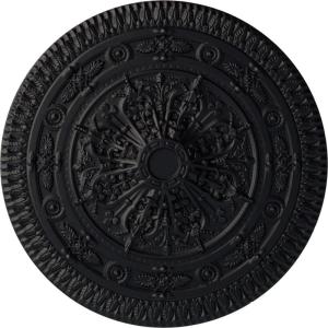 imageNaple 375 H x 37 12 W x 338 D Ceiling MedallionSteel Gray Metallic Series
