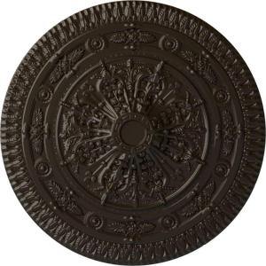 imageNaple 375 H x 37 12 W x 338 D Ceiling MedallionStone Hearth Flat Finish