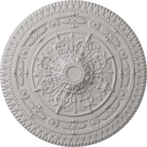 imageNaple 375 H x 37 12 W x 338 D Ceiling MedallionUltra Pure White Flat Finish
