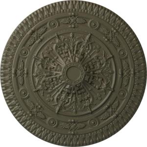 imageNaple 375 H x 37 12 W x 338 D Ceiling MedallionWitch Hazel Flat Finish