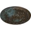 image11 34OD x 38P Stockport Ceiling MedallionHandPainted Bronze Blue Patina
