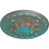 image11 34OD x 38P Stockport Ceiling MedallionHandPainted Copper Green Patina