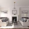 image11 34OD x 38P Stockport Ceiling MedallionHandPainted Iridescent Gold