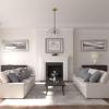 image11 34OD x 38P Stockport Ceiling MedallionHandPainted Rich Gold