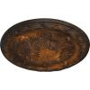 image11 34OD x 38P Stockport Ceiling MedallionHandPainted Rust