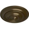 image13 14OD x 12P Classic Ceiling Medallion Fits Canopies up to 4 18Brass Metallic Series