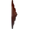 image13 14OD x 12P Classic Ceiling Medallion Fits Canopies up to 4 18Brushed Mahogany Flat Finish