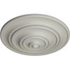 image13 14OD x 12P Classic Ceiling Medallion Fits Canopies up to 4 18Pot of Cream Flat Finish