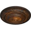 image13 14OD x 12P Classic Ceiling Medallion Fits Canopies up to 4 18Rust Metallic Series