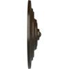 image13 14OD x 12P Classic Ceiling Medallion Fits Canopies up to 4 18Stone Hearth Crackle Flat Finish