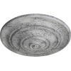image13 14OD x 12P Classic Ceiling Medallion Fits Canopies up to 4 18Ultra Pure White Crackle Flat Finish