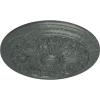 image16 78OD x 58P Vienna Ceiling Medallion Fits Canopies up to 3 14Athenian Green Crackle Flat Finish