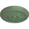 image16 78OD x 58P Vienna Ceiling Medallion Fits Canopies up to 3 14Athenian Green Flat Finish