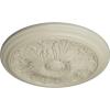 image16 78OD x 58P Vienna Ceiling Medallion Fits Canopies up to 3 14Clear Yellow Flat Finish