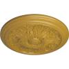 image16 78OD x 58P Vienna Ceiling Medallion Fits Canopies up to 3 14Iridescent Gold Metallic Series