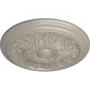 image16 78OD x 58P Vienna Ceiling Medallion Fits Canopies up to 3 14Pearl White Metallic Series