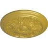 image16 78OD x 58P Vienna Ceiling Medallion Fits Canopies up to 3 14Rich Gold Metallic Series