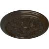 image16 78OD x 58P Vienna Ceiling Medallion Fits Canopies up to 3 14Stone Hearth Crackle Flat Finish