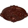 image17 38OD x 1 34P Hamilton Ceiling Medallion Fits Canopies up to 3 34Antique Copper Metallic Series