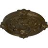 image17 38OD x 1 34P Hamilton Ceiling Medallion Fits Canopies up to 3 34Brass Metallic Series