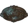 image17 38OD x 1 34P Hamilton Ceiling Medallion Fits Canopies up to 3 34Bronze Blue Patina Metallic Series