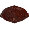 image17 38OD x 1 34P Hamilton Ceiling Medallion Fits Canopies up to 3 34Brushed Mahogany Flat Finish