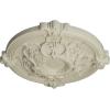 image17 38OD x 1 34P Hamilton Ceiling Medallion Fits Canopies up to 3 34Clear Yellow Flat Finish