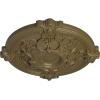 image17 38OD x 1 34P Hamilton Ceiling Medallion Fits Canopies up to 3 34Mississippi Mud Flat Finish