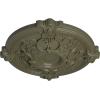 image17 38OD x 1 34P Hamilton Ceiling Medallion Fits Canopies up to 3 34Painted Turtle Flat Finish