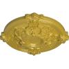 image17 38OD x 1 34P Hamilton Ceiling Medallion Fits Canopies up to 3 34Rich Gold Metallic Series