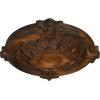 image17 38OD x 1 34P Hamilton Ceiling Medallion Fits Canopies up to 3 34Rust Metallic Series